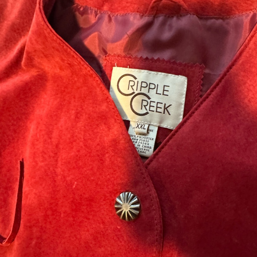 Vintage Cripple Creek Fringe Leather Jacket - Picture 3 of 3